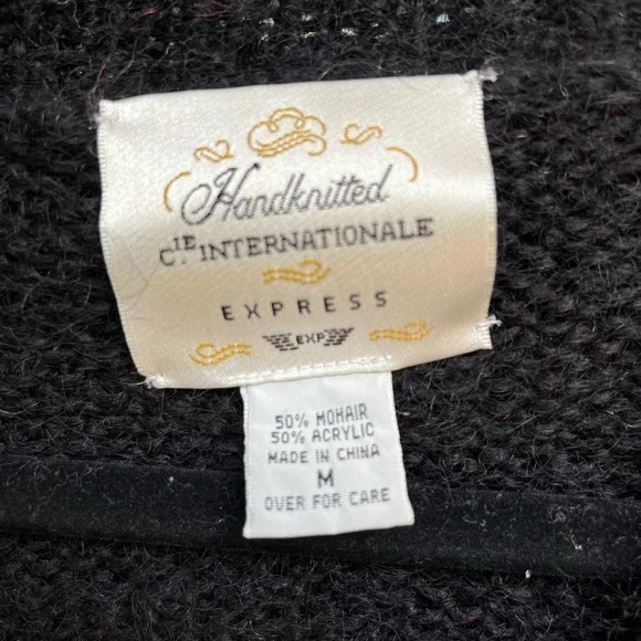 Vintage Express Floral Mohair Blend Button Front Cardigan - Picture 7 of 9